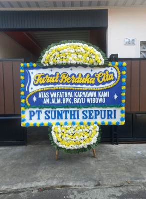 Papan Bunga Duka di Korupun